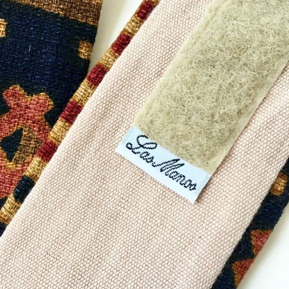 Vintage Twist Tapestry Fabric Belt Velcro Fastener - Picture 6 of 8